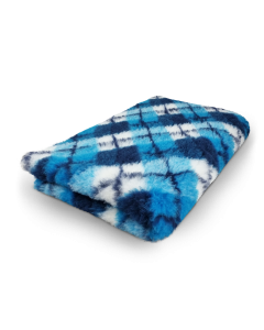 Vetbed diamond turquoise blauw wit