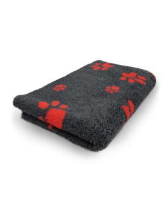 Vetbed pootjes antraciet rood