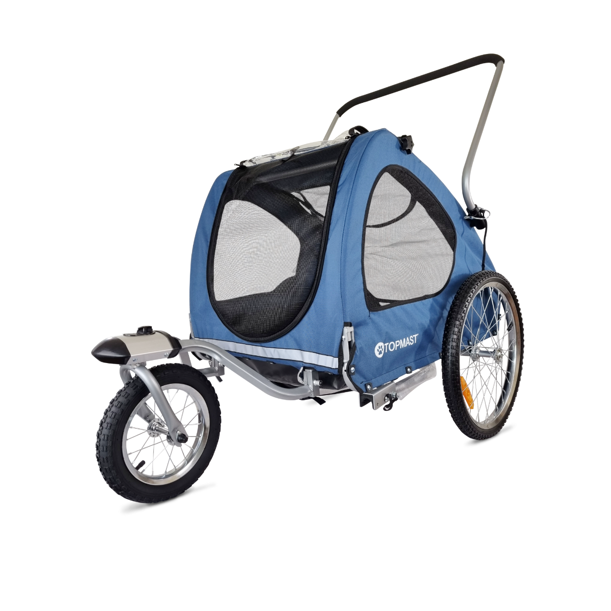 Topmast Hondenfietskar Streamline opvouwbaar blauw