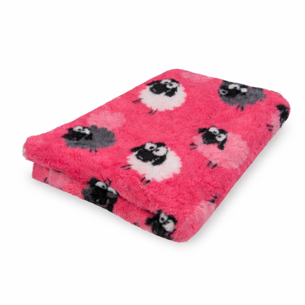 Vetbed boerderijdieren schaap  roze