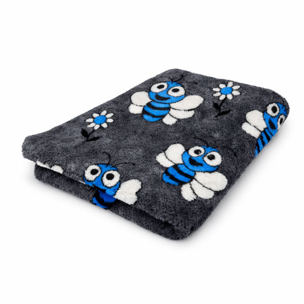 Vetbed bijen blauw