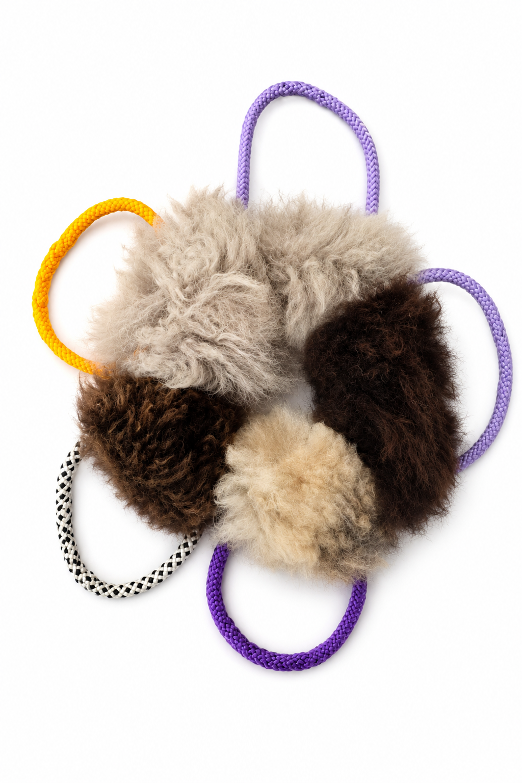 Koira dog collars tugtoy schapenvacht ring