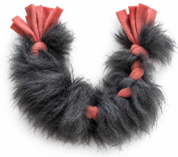 Koira dog collars schapenvacht vlecht