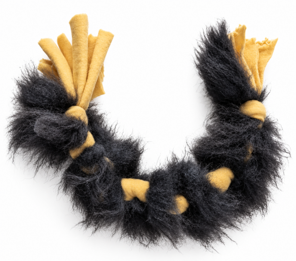 Koira dog collars schapenvacht vlecht