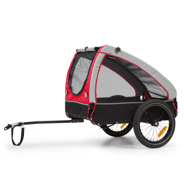 TOPMAST SHUTTLE Hondenfietskar 45 kg zwart rood