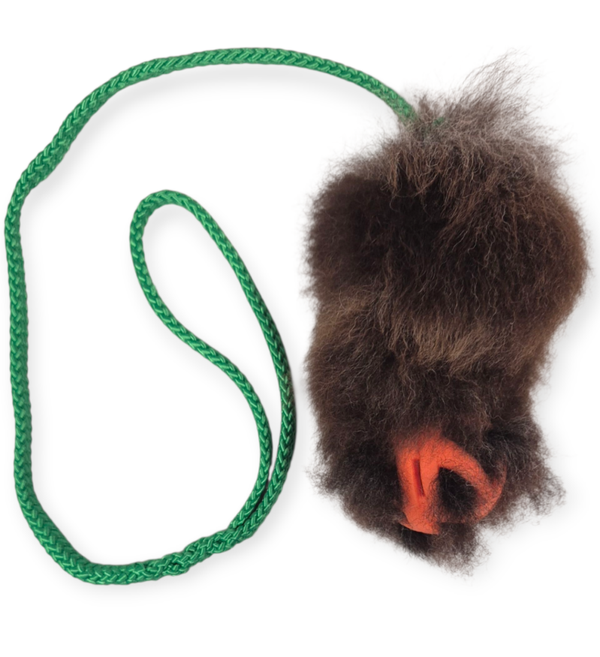 Koira dog collars tugtoy schapenvacht met Chuckit air bal