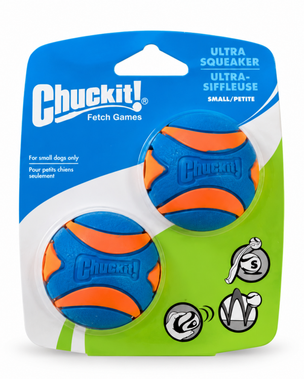 Chuckit ultra squeaker ball  2 pack