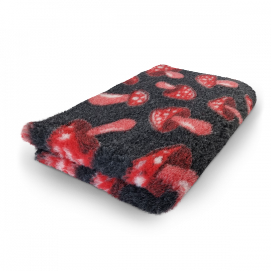 Vetbed paddenstoelen  antraciet