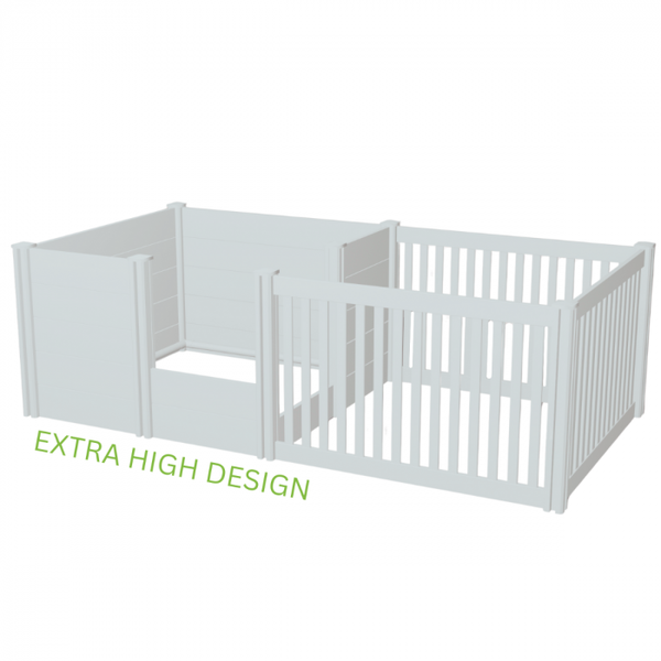 Topmast kunststof werpkist en uitloopren