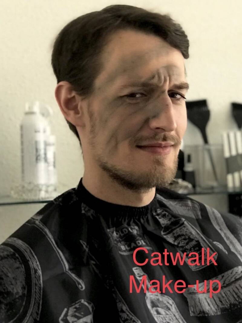 Haar en make - up look : Catwalk voor de man !