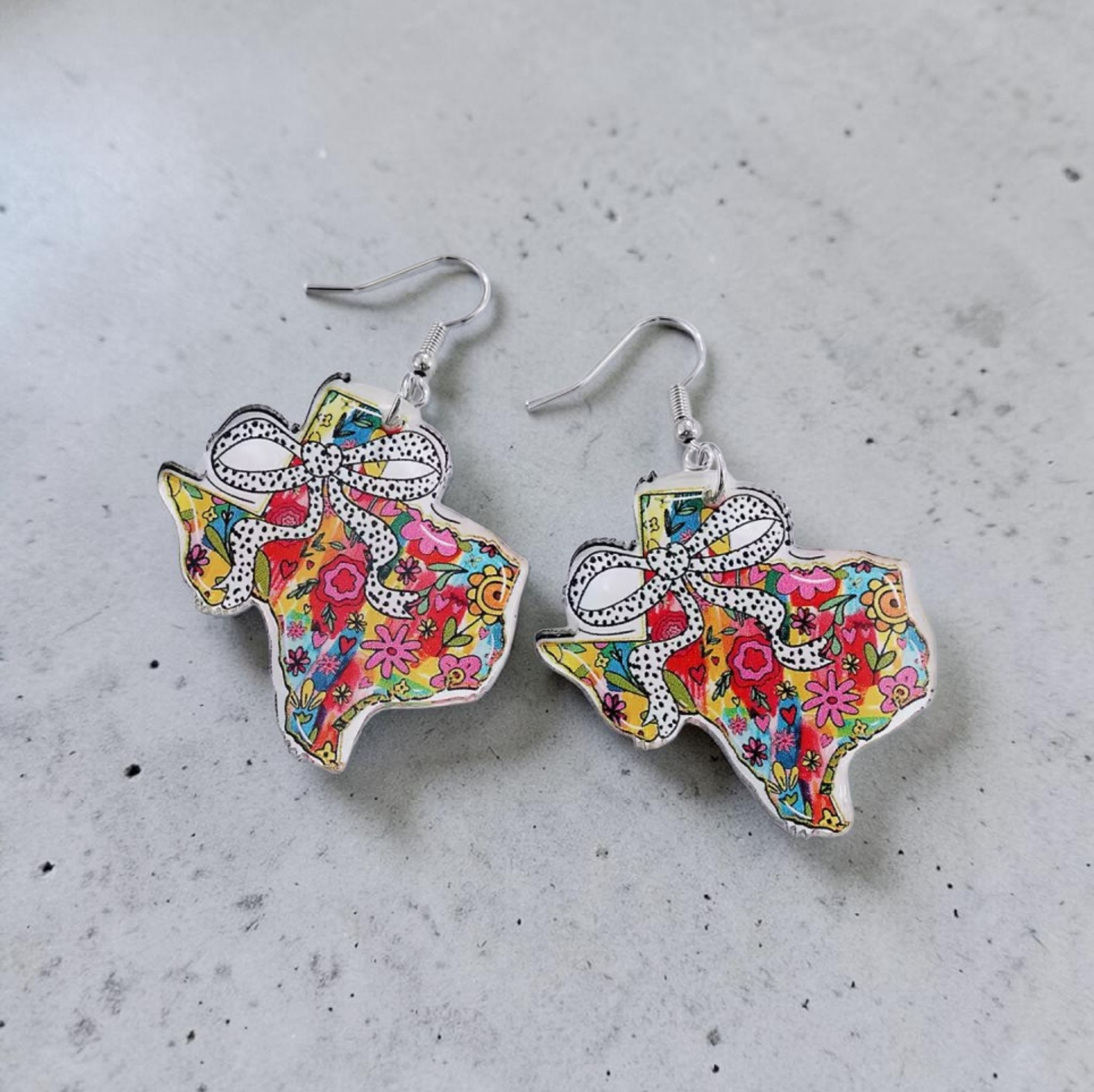 Acrylic Texas.Earrings