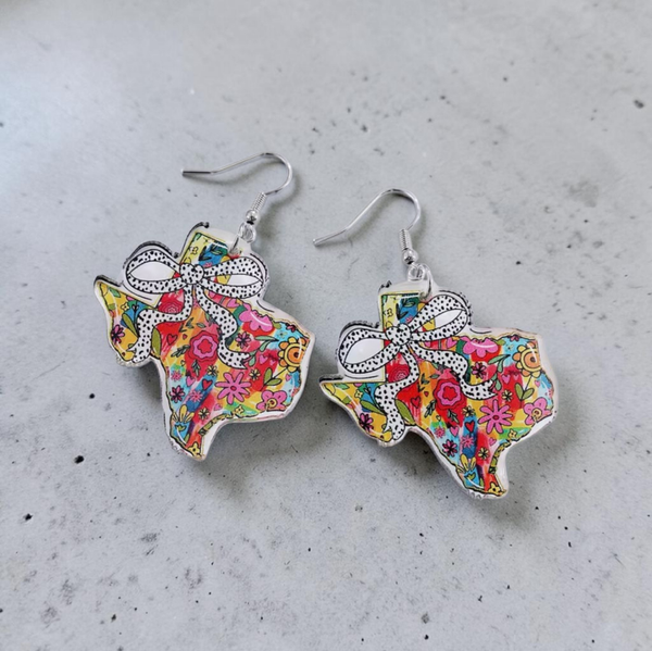 Acrylic Texas.Earrings