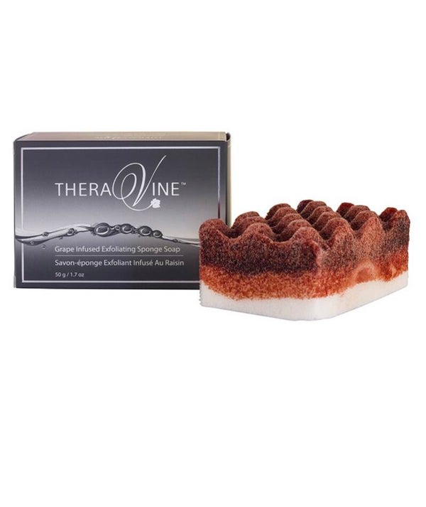 Grape Infused Exfoliating Sponge Soap 50gr.