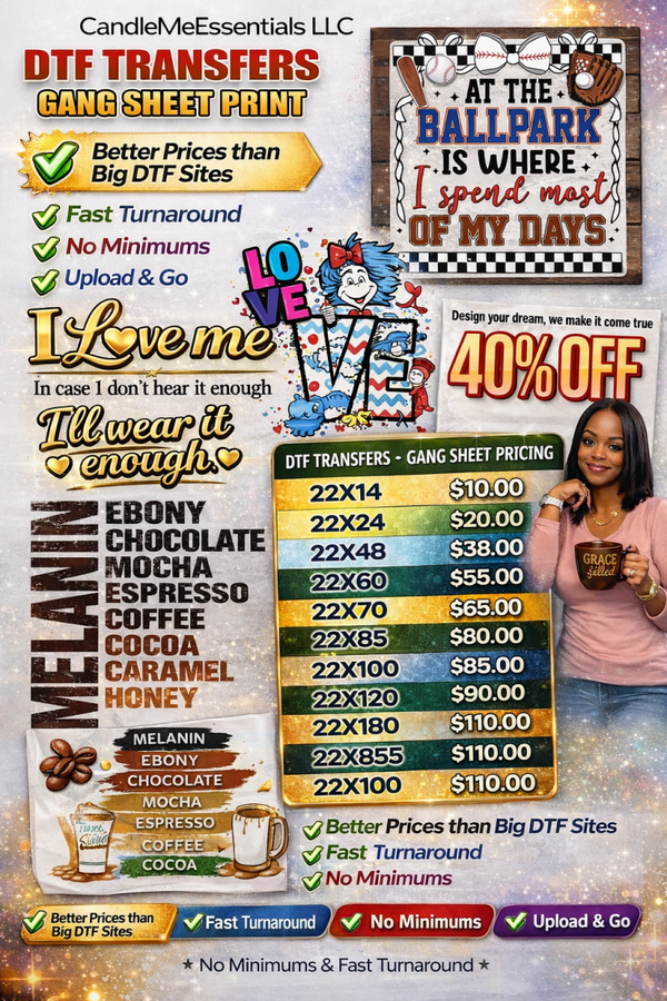 DTF Gang Sheet – High Quality, Ready to Press