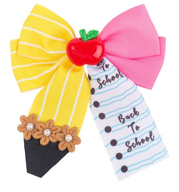 🎀 Back-to-School Pencil Bow ✏️🍎