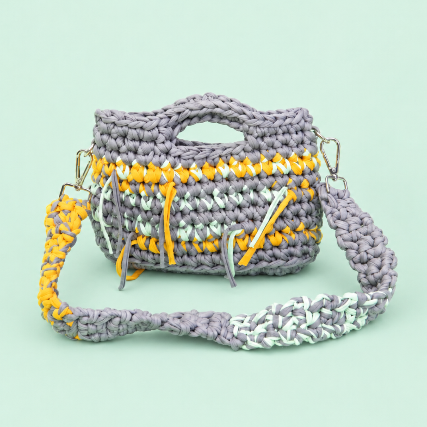 Not All Grey Totebag with strap - small