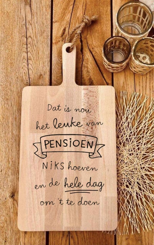 Tapasplank : pensioen