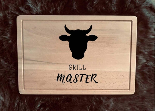 Snijplank : grill master + koe