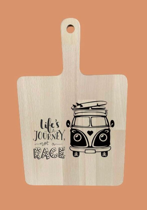 Hapjesplank : Life’s a journey not a race