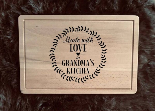 Snijplank : Made with love in grandma’s kitchen