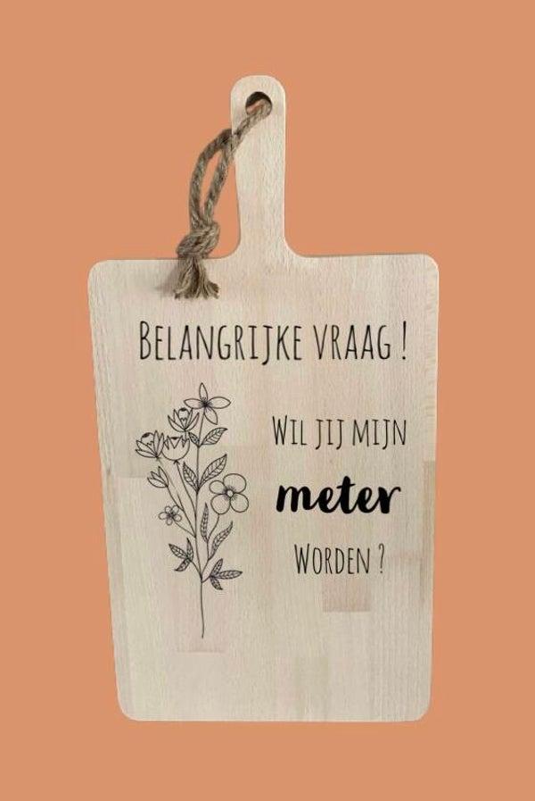 Tapasplank 49 cm : wil jij mijn meter worden ?