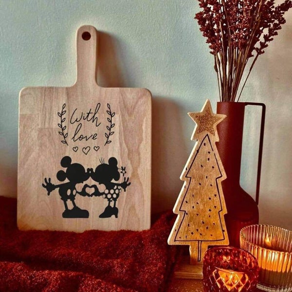 Hapjesplank : Mickey & Minnie with love