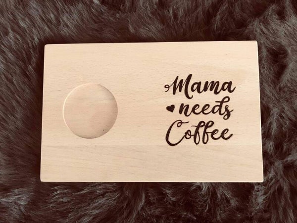 Ontbijtplankje : Mama needs coffee