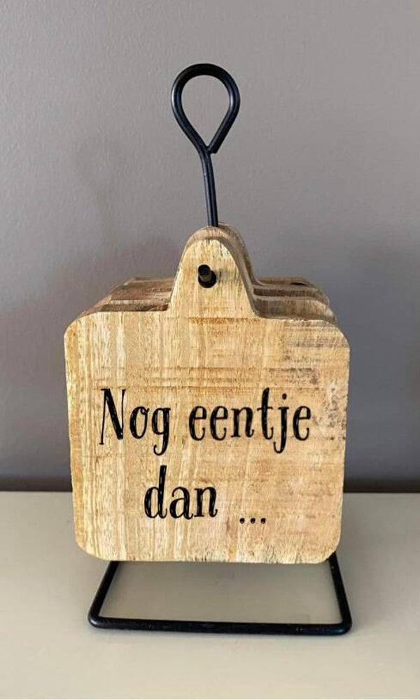 Onderzetters vierkant / set van 6 stuks : nog eentje dan