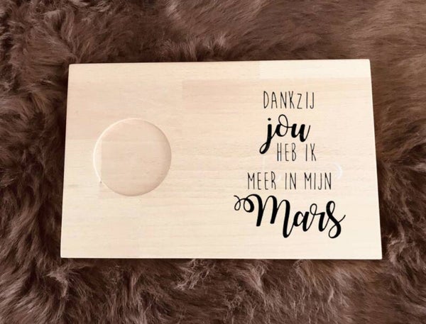 Ontbijtplankje : dankzij jou heb ik meer in mijn mars