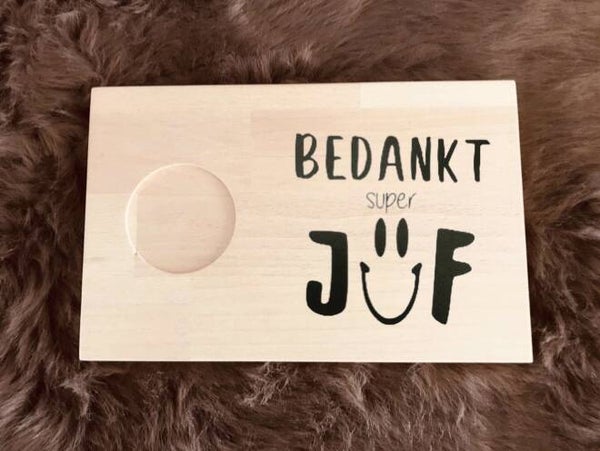 Ontbijtplankje : bedankt superjuf