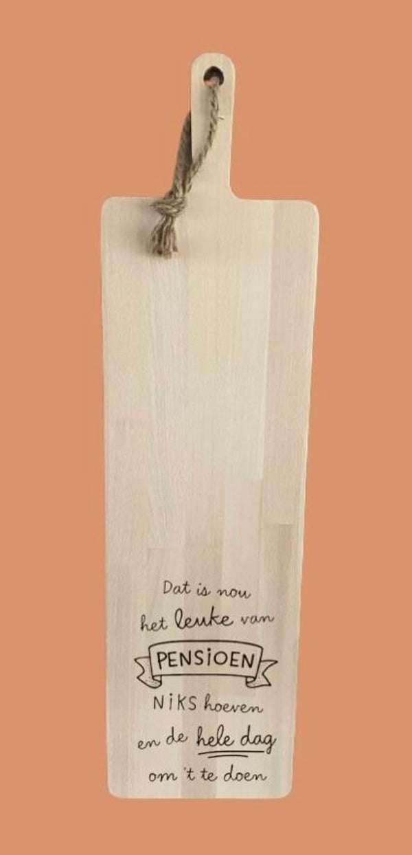 Tapasplank 74 cm : pensioen