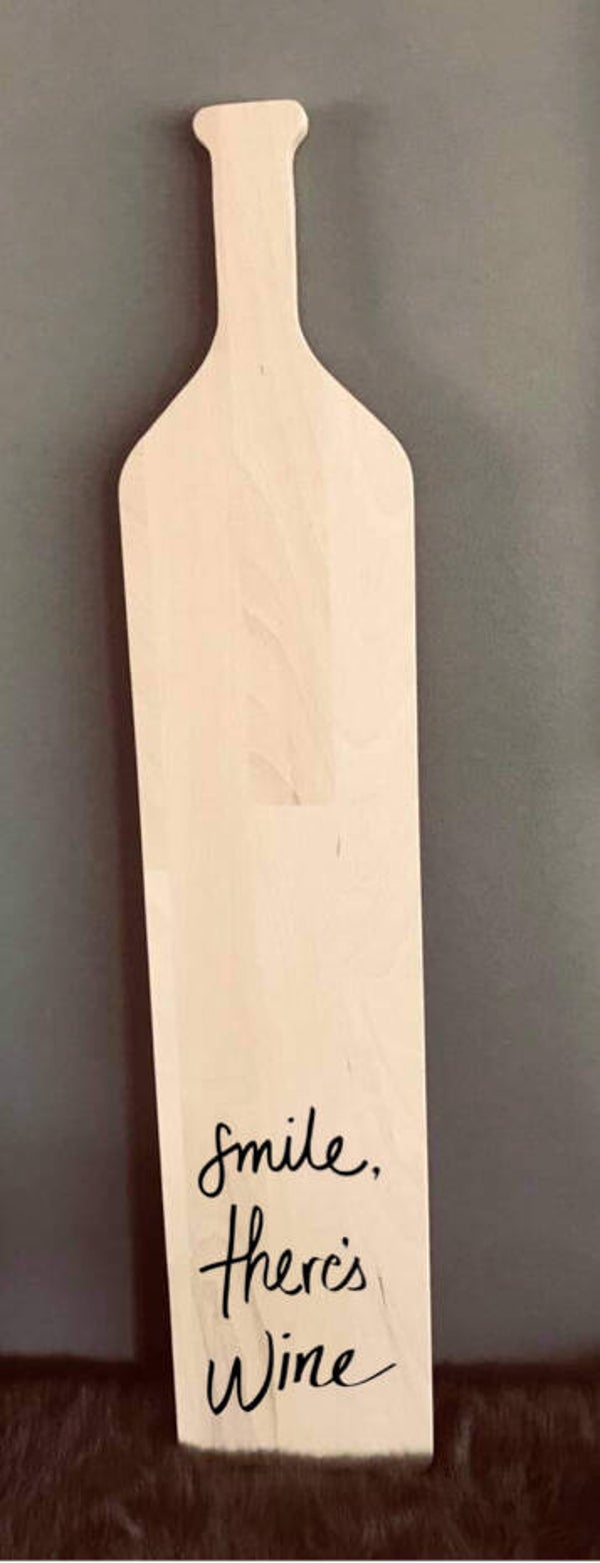 Fles-tapasplank XXL : smile there’s wine