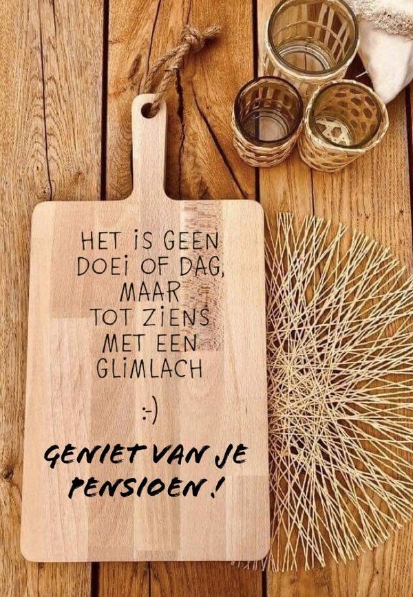 Tapasplank : geniet van je pensioen