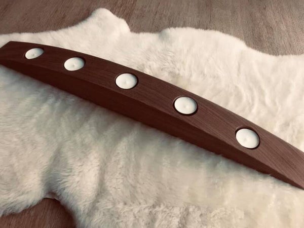 Kaarsenhouder Afromosia boog groot