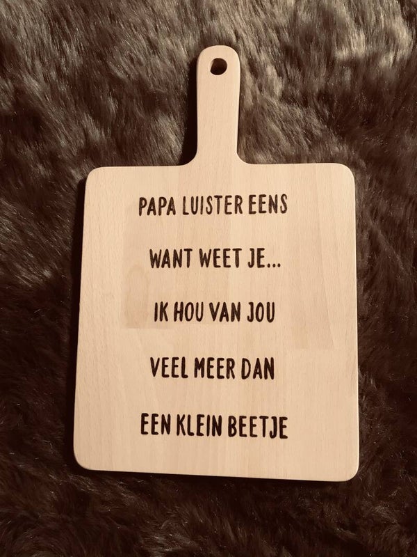 Hapjesplank : papa