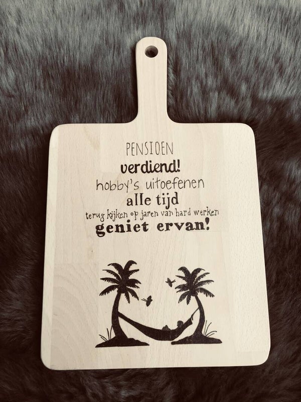 Hapjesplank : pensioen palmbomen