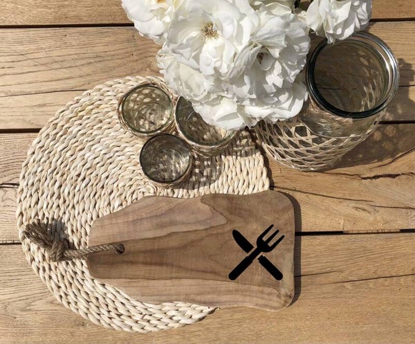 Tapasplankje : vork en mes