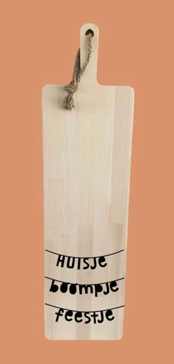 Tapasplank 74 cm : huisje boompje feestje