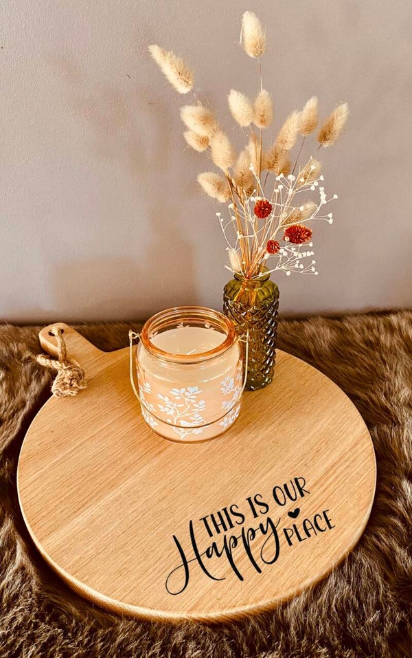 Ronde plank : This is our happy place