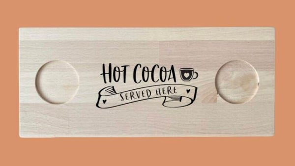 Chocoladeplankje voor 2 : Hot cocoa served here