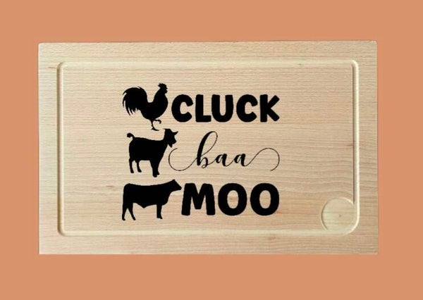 Vleesplank : Cluck baa moo