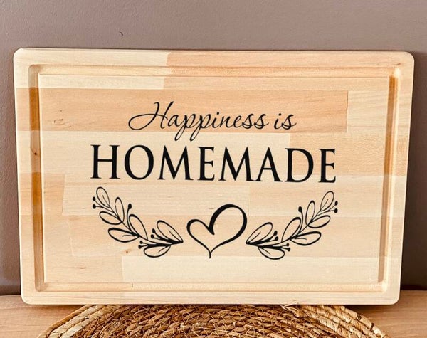 Snijplank : Happiness is homemade