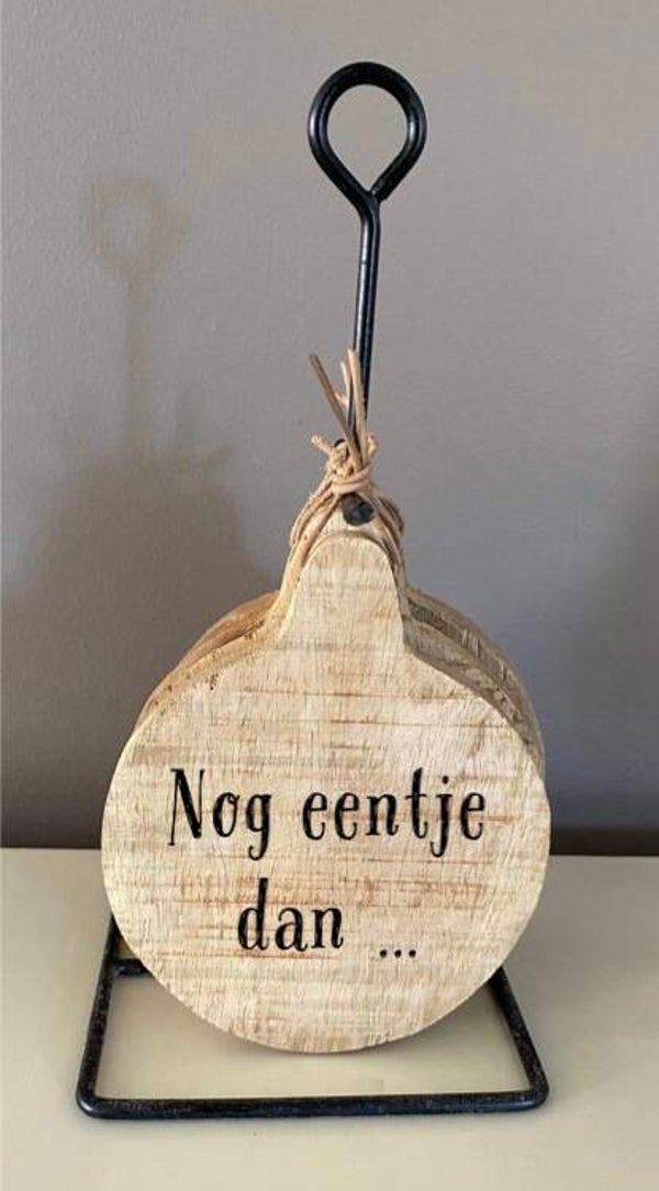 Onderzetters rond  / set van 4 stuks : nog ééntje dan…