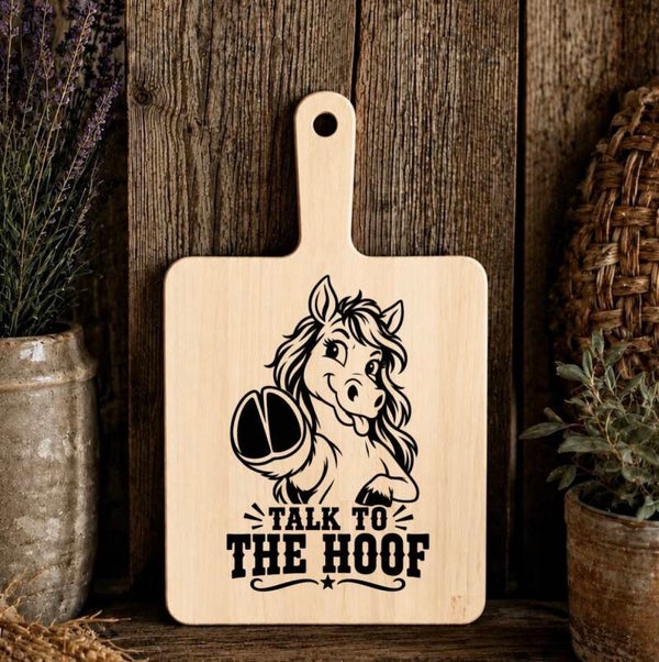 Hapjesplank : Talk to the hoof