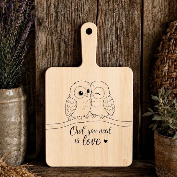Hapjesplank : Owl you need is love