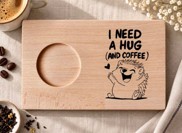 Koffieplankje : I need a hug (and coffee)