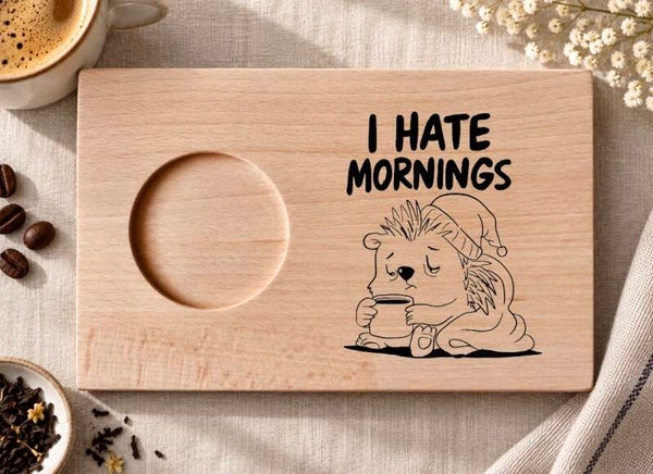 Theeplankje : I hate mornings