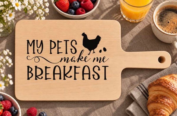 Ontbijtplankje : My pets make me breakfast