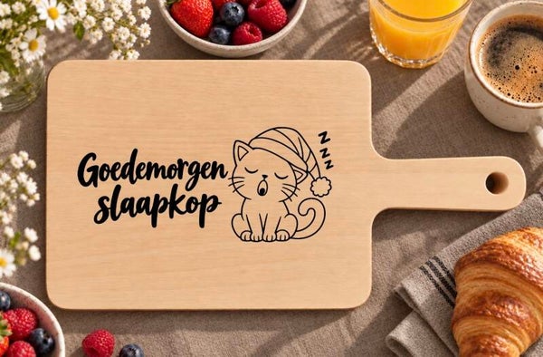 Ontbijtplankje : Goedemorgen slaapkop