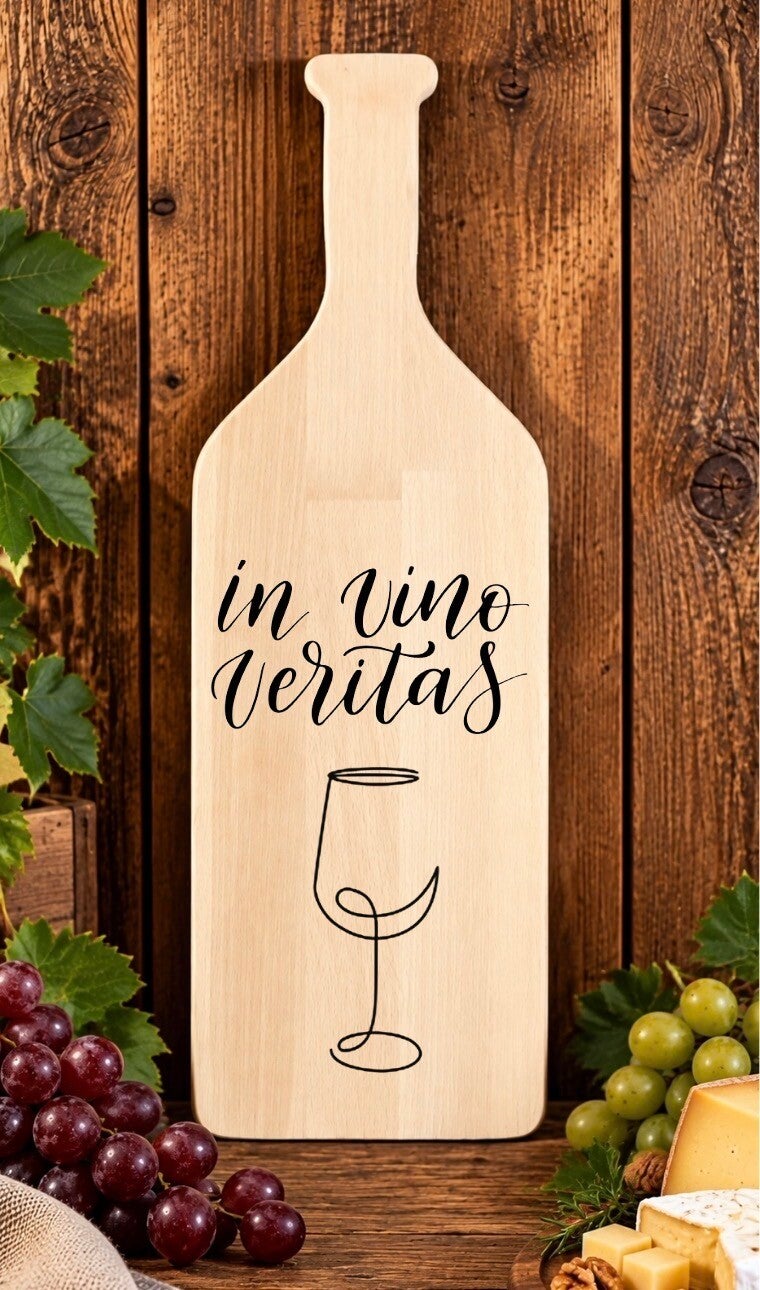 Fles-tapasplank : in vino veritas